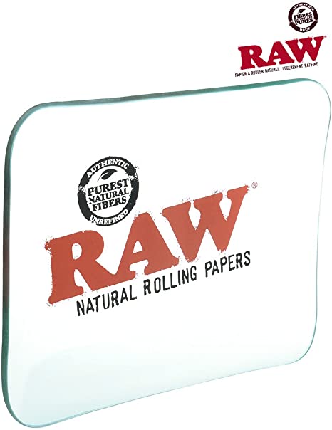 RAW Glass Rolling Tray - TRAY ONLY