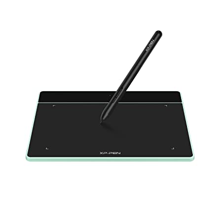 XP-Pen Deco Fun S Green Graphics Tablet 6.3 × 4 Inch Pen Tablet with 8192 Levels Pressure Sensitivity Battery-Free Stylus, 60 Degrees of tilt Action and Android Support