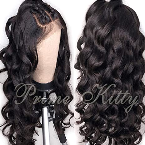 Small Cap Curly Human Hair Wig Brazilian Remy Full Lace Wigs Human Hair Wigs with Baby Hair Body Wave Full Lace Human Hair Wig for Black Women Glueless Human Hair Wigs Pre Plucked 130% Density 14"