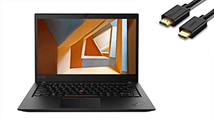 2020 Newest Lenovo Thinkpad T490 14" Full HD FHD (1920x1080) Business Laptop (Intel Quad-Core i7-8565U, 16GB DDR4, 1TB PCIe SSD) Backlit, Thunderbolt 3, Fingerprint,Type-C, Windows 10 Pro IST Cable