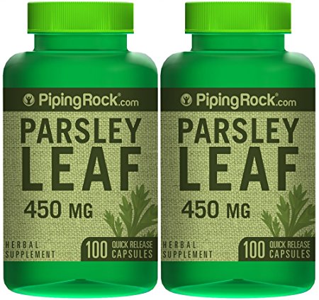 Parsley Leaf 450 mg 2 Bottles x 100 Capsules