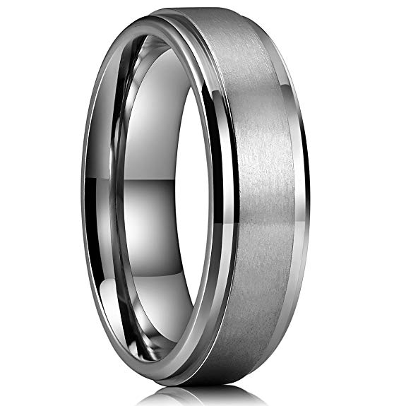 King Will Basic 4mm 6mm 7mm 8mm 9mm Mens Titanium Wedding Ring Matte Finished Wedding Band Comfort Fit Engagement Ring