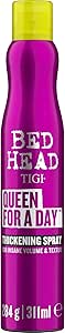 TIGI Bed Head Queen For A Day Spray Volume Épaississant Pour Cheveux Fins 311 Ml (l'emballage peut varier)