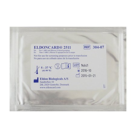 (5 Pack) Blood Typing Test Kit Eldoncard