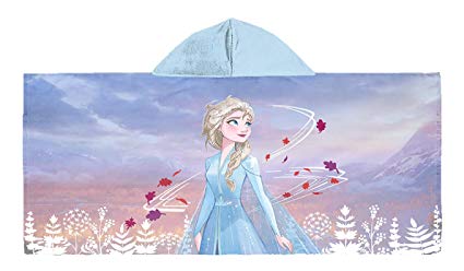 Jay Franco Frozen 2 Elsa Believe in The Journey Kids Bath/Pool/Beach Hooded Towel