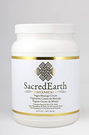 Sacred Earth Botanicals Vegan Massage Cream (½ Gallon)