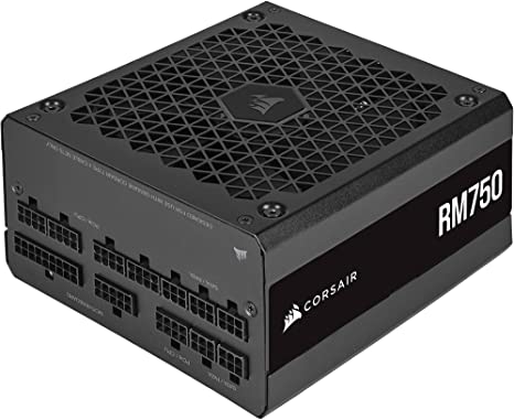 Corsair RM750 (2021), RM Series, 750 Watt 80 Plus Gold Fully Modular ATX Power Supply (Triple EPS12V Connectors, Low-Noise Operation, Zero RPM Fan Mode, 105°C Capacitors, Modern Standby) Black