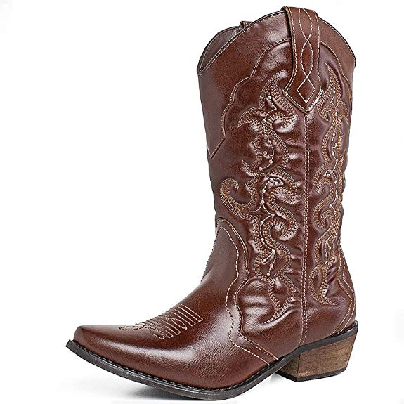 SheSole Womens Winter Western Cowgirl Cowboy Boots