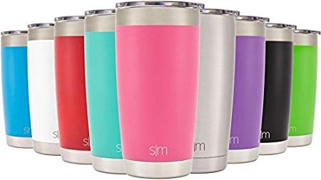 Simple Modern 20oz Cruiser Tumbler - Vacuum Insulated Double Wall Fits Cupholders - Travel Mug 18/8 Stainless Steel Thermos Pink - Cotton Candy