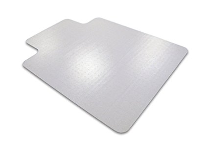 Floortex Ultimat Polycarbonate Chairmat for Carpets to 1/2", 48"x60", Rectangular w/ Lip, Clear (AFRRLM48060)