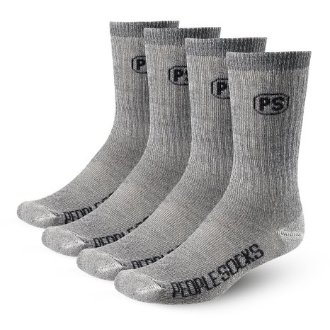 4pairs 71 Premium Merino Wool Crew Socks Made in USA People Socks