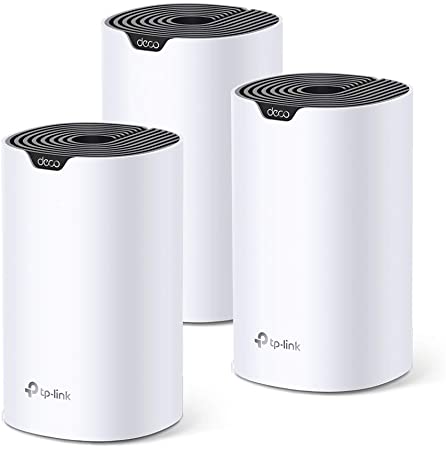 TP-Link Deco S4(3-pack) AC1200 Whole-Home Mesh Wi-Fi System, Qualcomm CPU, 867Mbps at 5GHz 300Mbps at 2.4GHz, MU-MIMO, Beamforming, Works with Amazon Echo/Alexa [Amazon Exclusive]