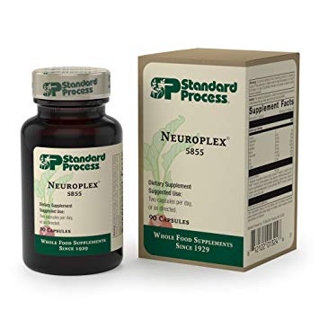 Standard Process - Neuroplex - Nervous and Endocrine System Support Supplement, Provides Thiamin, Riboflavin, Niacin, Vitamin B6, Iron, Zinc, Copper - 90 Capsules