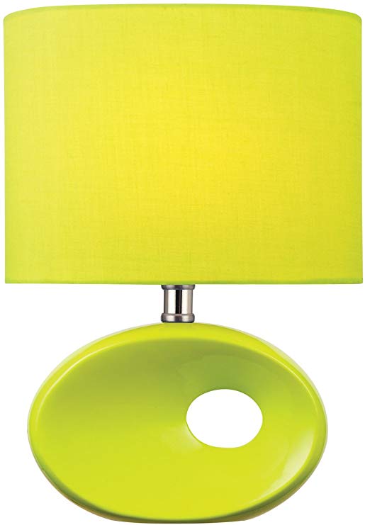 Lite Source LS-22315L/GRN Hennessy Table Lamp, 5"L x 9"W x 13"H, Light Green