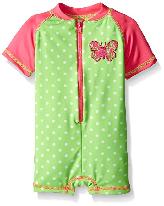 Wippette Baby Girls' Polka Dot with Butterfly 1 Piece Swim