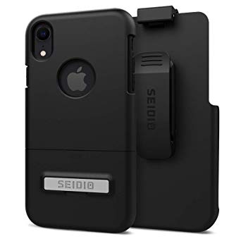 Seidio Surface Combo with Kickstand for Apple iPhone XR (Black/Black)