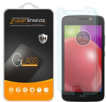 [2-Pack] Motorola Moto E4 / Moto E (4th Generation) Tempered Glass Screen Protector, Supershieldz Anti-Scratch, Anti-Fingerprint, Bubble Free, Lifetime Replacement Warranty