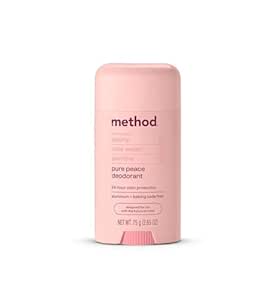 Method Deodorant, Pure Peace, Rose Water, Peonies   Pink Sea Salt notes, 24 Hour Odor Protection, 2.65 oz