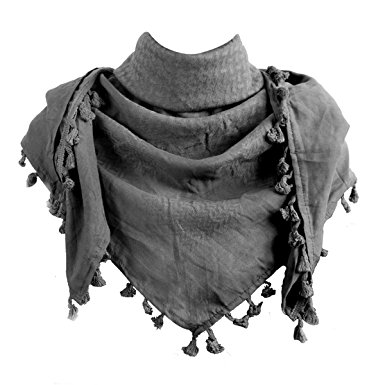 Explore Land 100% Cotton Shemagh Tactical Desert Scarf Wrap