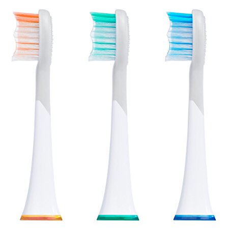 Balance Sonic Electric Replacement Heads 3 Count for S/E Toothbrush (Replacement Heads)