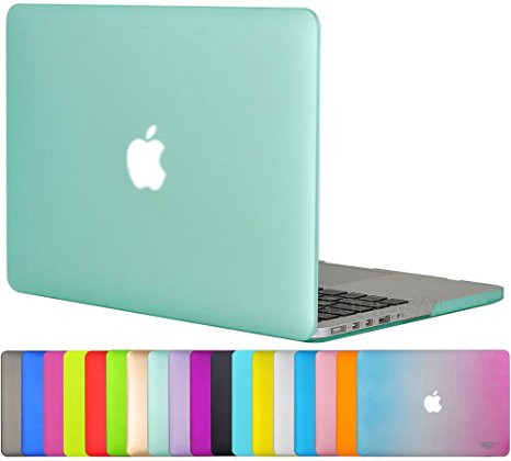 Easygoby Matte Frosted Silky-Smooth Soft-Touch Hard Shell Case Cover for Apple 13.3"/ 13-inch Macbook Pro with Retina Display Model A1425 /A1502 (NO CD-ROM Drive) - Green