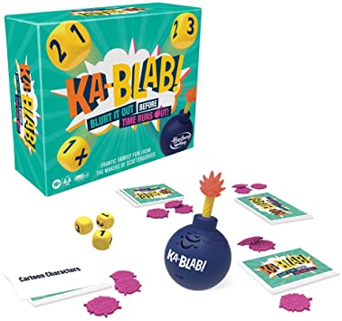 Hasbro Gaming Ka-Blab! Game for Families, Teens and Children Aged 10 and Up, Family-Friendly Party Game for 2-6 Players