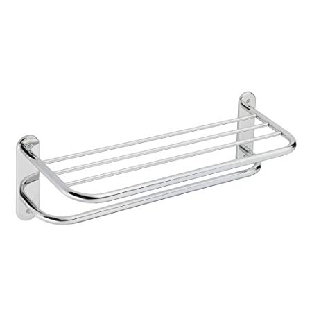 Moen 5208-241PS 24-Inch Hotel Shelf with Single Towel Bar, Stainless