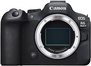 Canon EOS R6 Mark II - Full Frame Mirrorless Camera (Body Only) - Still & Video - 24.2MP, CMOS, Continuous Shooting - DIGIC X Image Processing - 6K Video Oversampling - Advanced Subject Detection