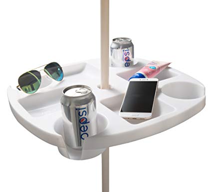 #WEJOY Portable Beach Umbrella Table with 4 Cup Holders