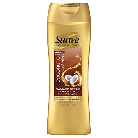 Suave Professionals Damage Repair Shampoo, Coconut Oil Infusion, 12.6 oz