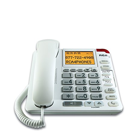 RCA 1124-1WTGA 1-Handset Landline Telephone