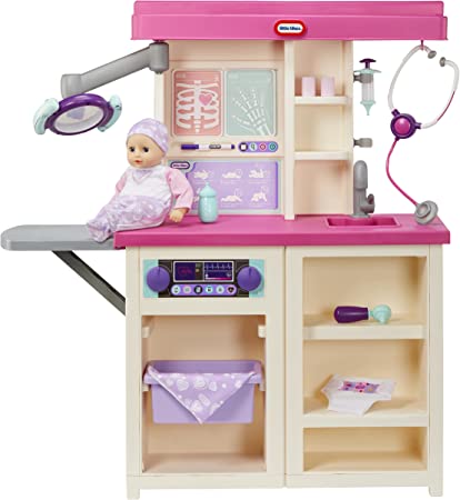 Little Tikes My First Baby Care Center Pretend Play Set for Doctor Nurse Parent Role Play with 15 Accessories for Kids, Boys, Girls Ages 3  Years