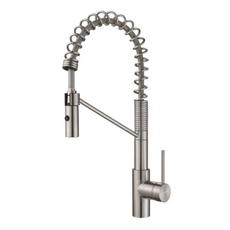 Kraus KPF-2630SS Modern Mateo Single Lever Commercial Style Kitchen Faucet, Stainless Steel