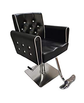 BarberSharper Hydraulic Barber Chair Salon SPA Styling Beauty Equipment (black)