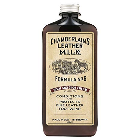 Chamberlain's Leather Milk Formula No. 6 - All-Natural Non-Toxic Boot & Shoe Cream Made in the USA - 2 0.35 L