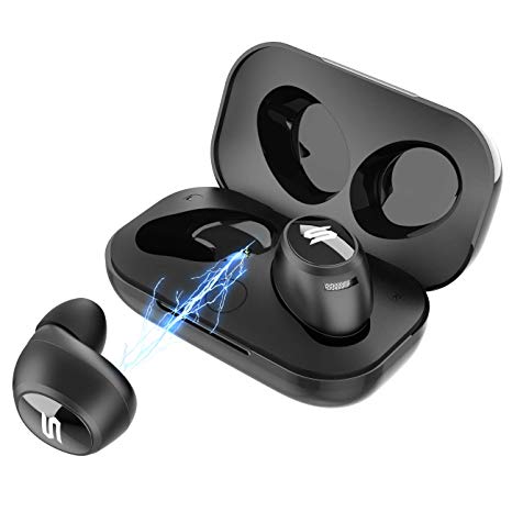 Wireless Earbuds, Soul Electronics Emotion Superior High Performance True Wireless Earphone. Bluetooth Headphone in Ear Headset with Mic. for iPhone Android Smartphones Tablets, Laptop. Black