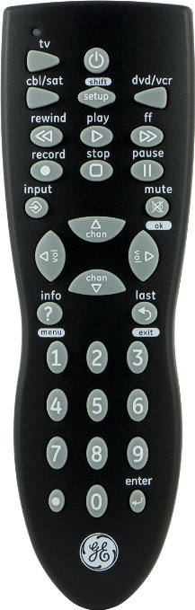 GE 24911 3-Device Remote Control (Black)