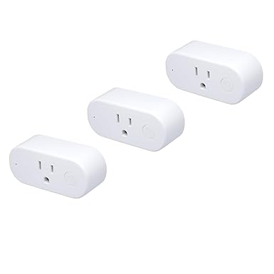 Shelly Plus Plug US| WiFi & Bluetooth Operated Smart Plug With Power Measurement |Home Automation |iOS Android App |Alexa & Google Home Compatible Monitor Appliances Remote Control with Timer (3 Pack)