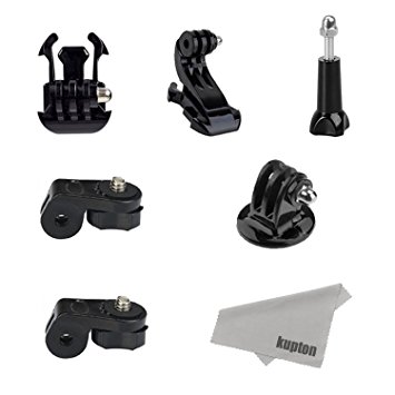 Kupton GoPro Grab Bag of Mount J-hook  Quick Release Buckle  Tripod Adapter  Bridge Adapter for All GoPro Camera Models Xiaomi Yi /Yi 4K