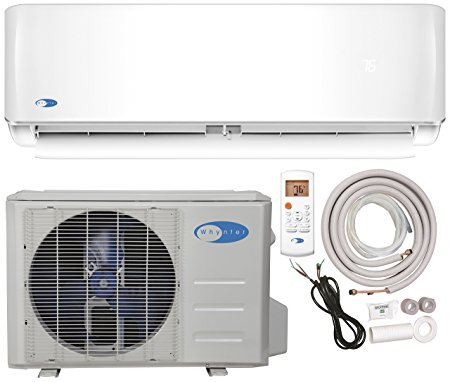 Whynter Mini Split Inverter Ductless Air Conditioner System & Heat Pump Full Set Seer 17 12000 Btu 230V