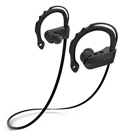 Lucky Clover Bluetooth Headphones, Wireless V4.1 Sweatproof Sports Workout Earbuds for Running, Stereo Noise Cancelling Headset with Microphone for iPhone and Android Phone
