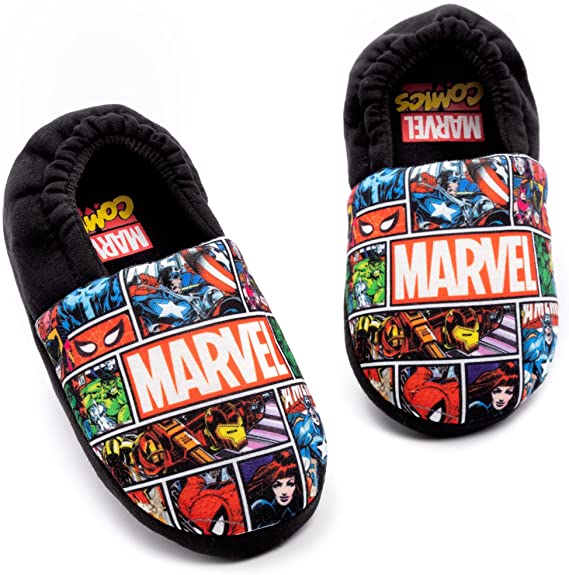 Marvel Avengers Slippers Boys Kids Comic House Shoes Loafers