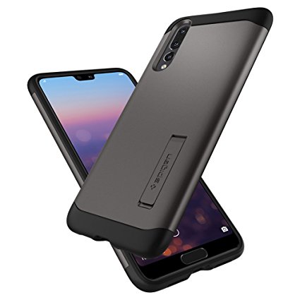 Huawei P20 PRO Case, Spigen [Slim Armor] [Gunmetal] Hybrid Drop Protection Air Cushion Technology for for Huawei P20 PRO (2018) - L23CS24016