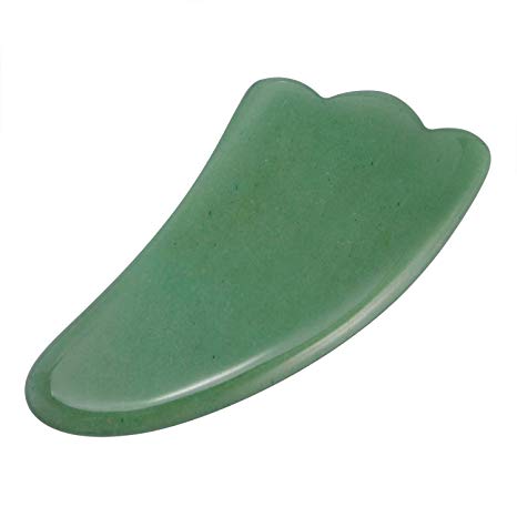 ADDSMILE Jade Gua Sha Scraping Massage Tool for Facial Rejuvenation Anti-wrinkles Anti-aging Skin Detox and Beauty