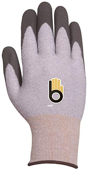 Bellingham C4400S Insulated Work Glove, PYT Fiber with COOLMAX Knit Liner, Black 2NFT Nitrile Palm, Small, Grey