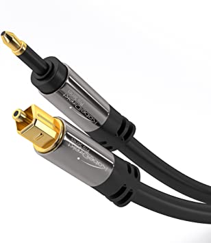 KabelDirekt (0.9 m) Mini TOSLINK Optical Digital Audio Cable - Pro Series