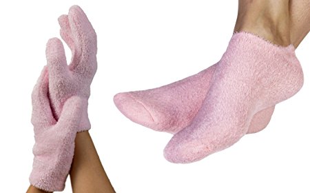 NatraCure Gel Moisturizing Gloves and Socks Gift Set - (Lavender Scent)