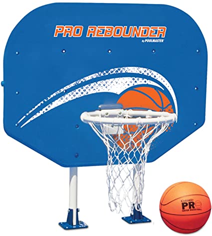 Poolmaster 72774 Pro Rebounder Poolside Basketball Game with Perma-Top Mounts