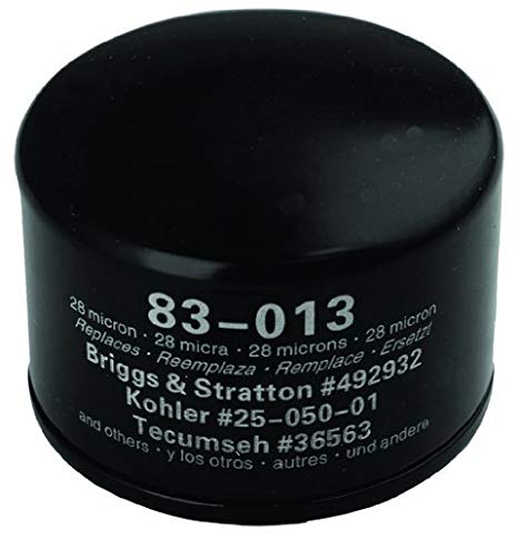 Oregon 83-013 Oil Filter Replaces Briggs & Stratton 492932S, Kohler 28 050 01-S, Kawasaki 49065-7007