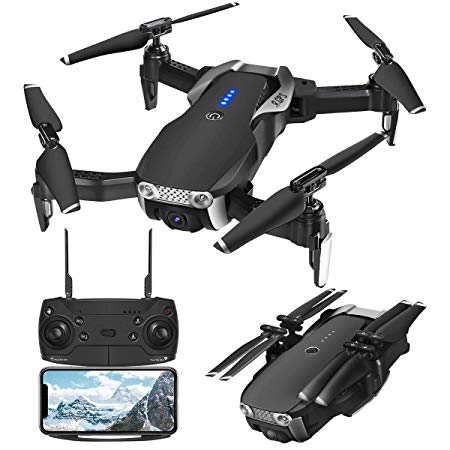 GPS Drones with Camera 1080p for Adults，EACHINE E511S WiFi FPV Live Video with 1080P Adjustable Wide-Angle Camera and GPS Return Home, 16 Mins Long Flight Time RC Quadcotper Helicopter